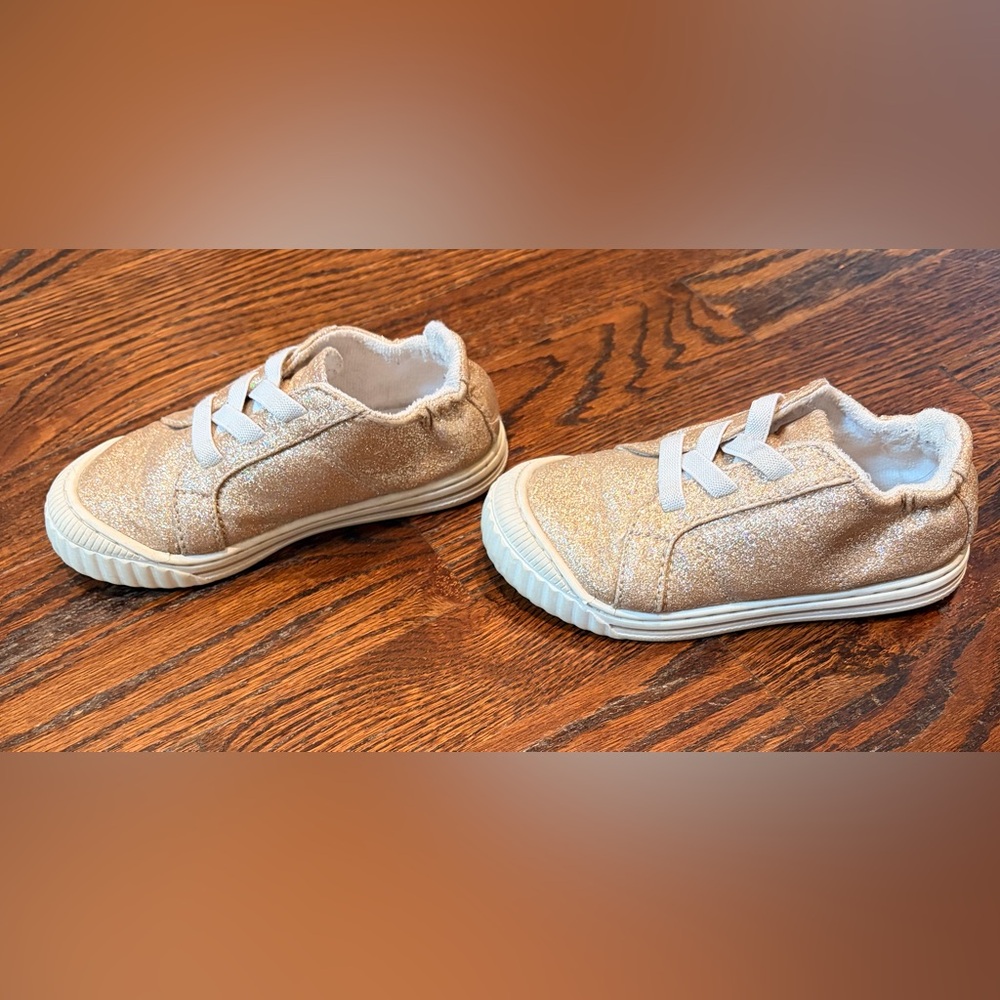 Wonder Nation Kids Sneakers in Gold Sparkle - Picture 4 of 5